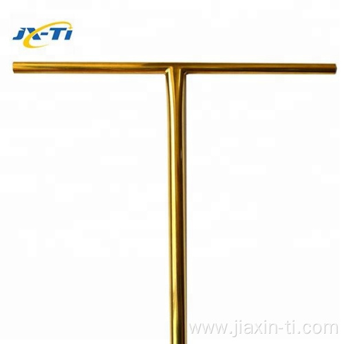 Golden surface stunt scooter parts titanium scooter bars